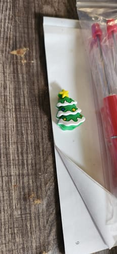 Customer photo review of Wholesale 10pcs 3D Bow Bell Silicone Beads DIY Beads