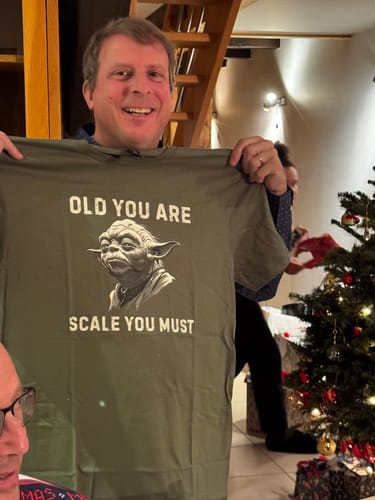 Customer photo review of OLD YOU ARE T-SHIRT