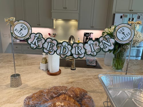 Customer photo review of The Celebration Stand (sold as a pair)