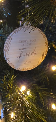 Customer photo review of Family Christmas Bauble