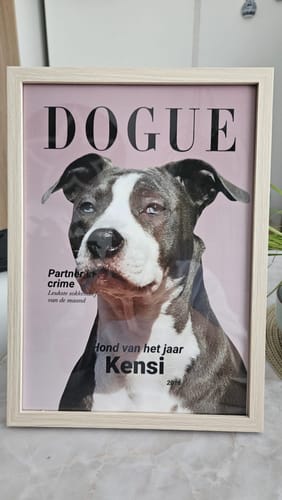 Customer photo review of Dogue - Gepersonaliseerde Poster