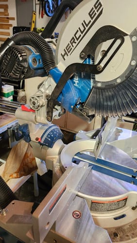 Customer photo review of Hercules 12" Sliding Compound Miter Saw Dust Collection