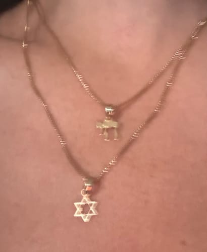 Customer photo review of Star of David Necklace