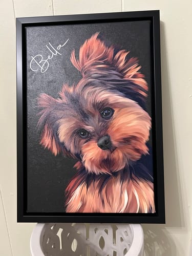 Customer photo review of Pet Art Canvas Wrap
