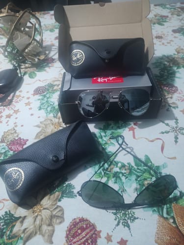 Customer photo review of Lentes De Sol Rb Piloto Aviado Rb3025n Plateado Plateado Espejo