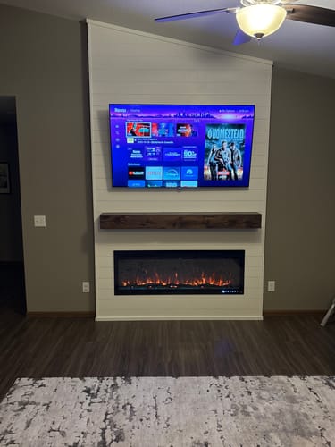 Customer photo review of Distressed Mantels