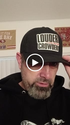 Customer video review of Louder With Crowder PVC Patch Hat