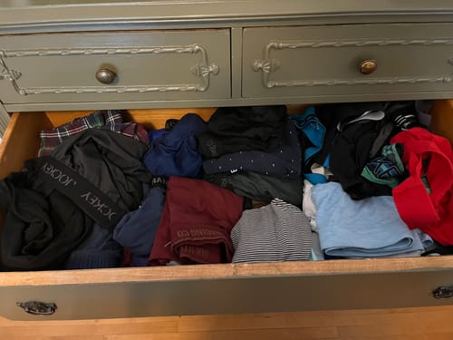 Customer photo review of Modal 7in Boxer Briefs V-FLY 3pk Slate/Heather Gray/Blue