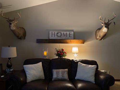 Customer photo review of Rustic Mantels