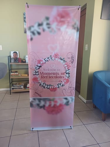 Customer photo review of Classic X-Banner (2 Sizes)