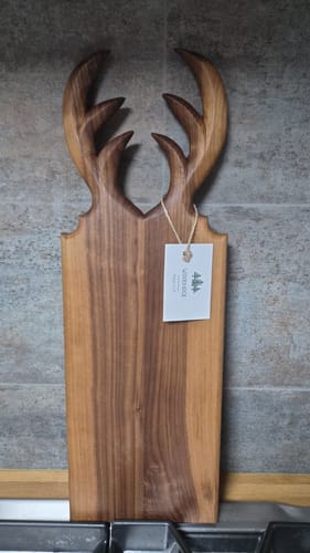 Customer photo review of Servierbrett Oh Deer