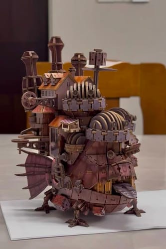 Customer photo review of Howl's Moving Castle 3D Wooden Puzzle
