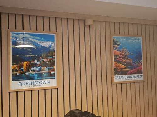 Customer photo review of Great Barrier Reef Australia Travel Poster Reef