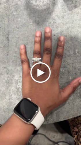 Customer video review of Half Eternity Band Moissanite Engagement Ring