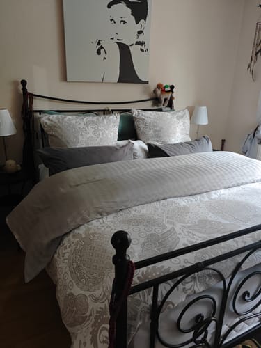 Customer photo review of Daunen Bettdecke mit Federn