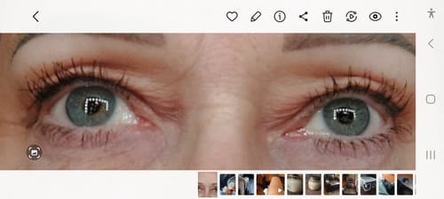 Customer photo review of EYELASH GROWTH SOLUTION