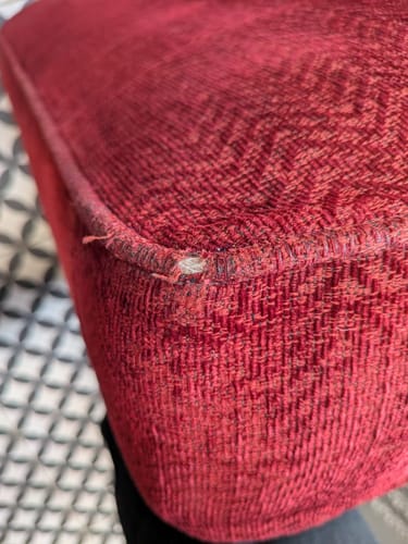 Customer photo review of Fabric Paint -- Maroon