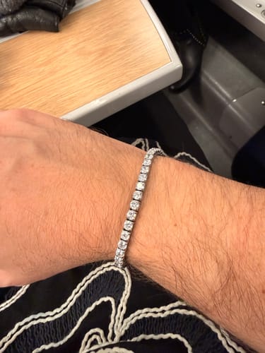 Customer photo review of TENNISBOY BRACELET. - 4MM