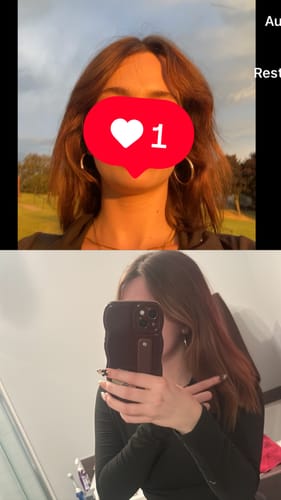 Customer photo review of Hair Booster : 3 in 1 Thermal protectant, shine and hydratation