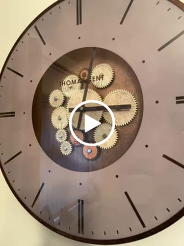 Customer video review of Thomas Kent London. Clocksmith Cog Wall Clock 21" (53cm) Bronze