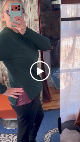 Customer video review of Ainsley Sweater - Deep Timber