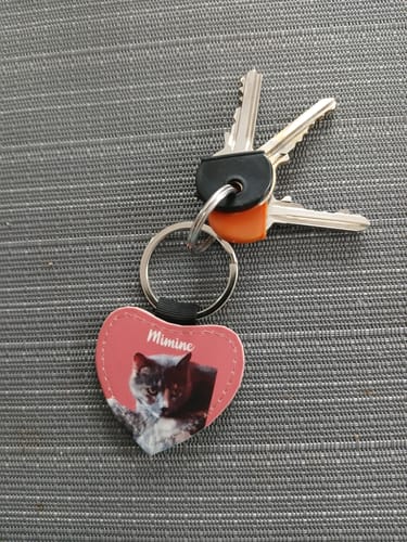 Customer photo review of Portrait d'animal - Porte-clés personnalisé