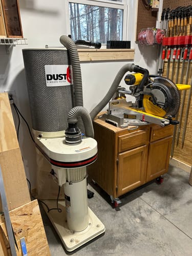 Customer photo review of DeWalt DWS779/780 Sliding Miter Saw Dust Collection