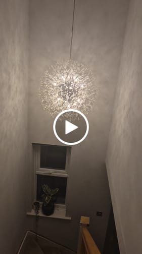 Customer video review of Modern Crystal Sputnik Chandelier