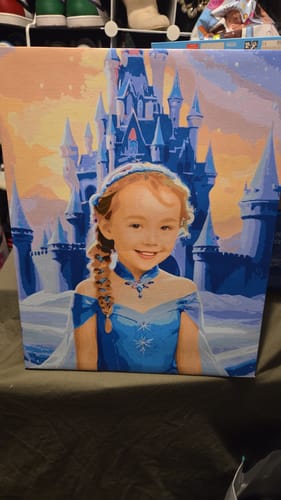 Customer photo review of Winter's Magic - Paint by Numbers Kit