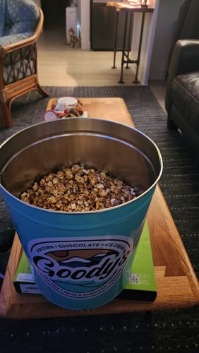 Customer photo review of Build Your Own Popcorn Tin | 1 Flavor