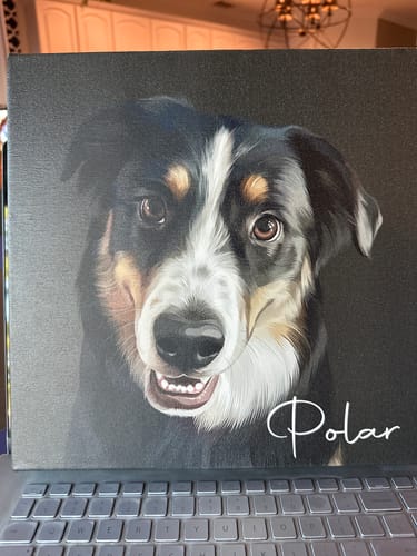 Customer photo review of Pet Art Canvas Wrap
