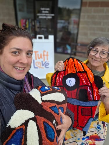 Customer photo review of Tuft Love Tufting Classes (Superior, CO)