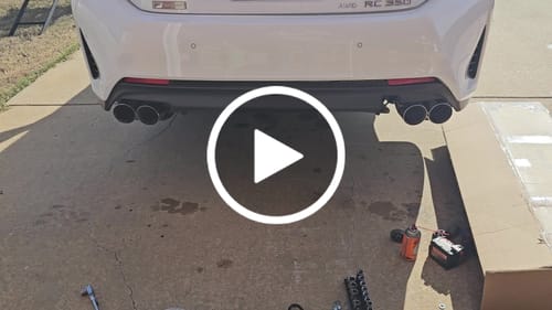 Brian W. review of 2015-Up Lexus RC200t 300 350 Muffler Delete Axle Back Quad Tips Exhaust image 1 out of 1