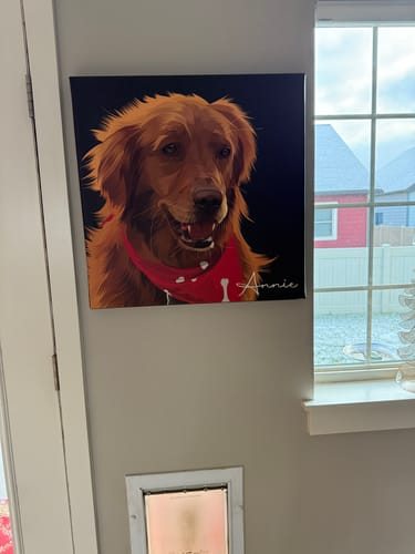 Customer photo review of Pet Art Canvas Wrap