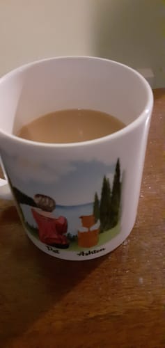 Customer photo review of Female & Dogs - Personalised Dog Mug