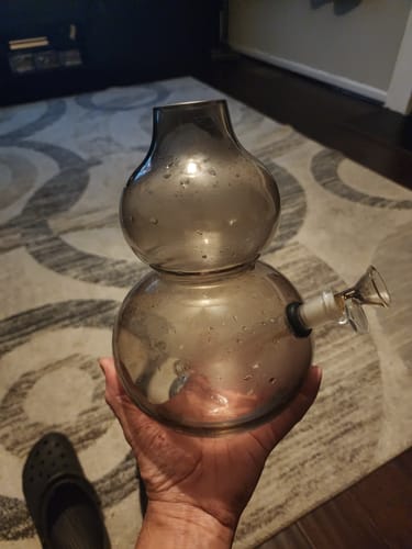 Customer photo review of DIY Bong Kit - Water Pipe Drilling Kit for Decanters, Vases & Bottles