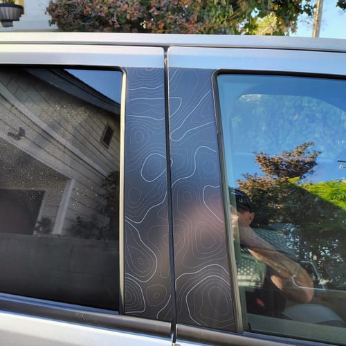 Customer photo review of 2024+ Tacoma Door Pillar Decals