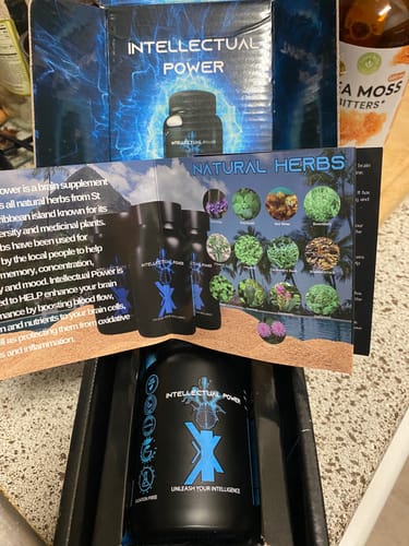 Customer photo review of Intellectual Power: Natural Brain Boost- Please allow 2-4 weeks for orders to ship after purchase