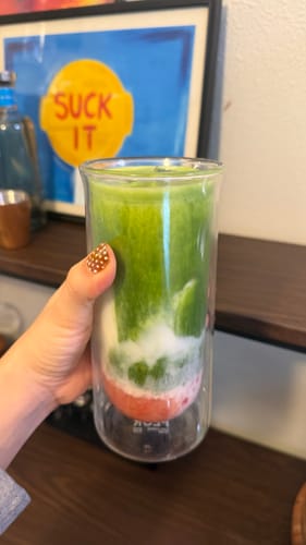 Customer photo review of FLUR Iced Coffee Glasses