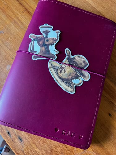 Customer photo review of Refillable Folio - SALTY PLUM