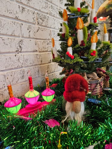 Customer photo review of Christmas Gnome Mini Needle Felting Kit