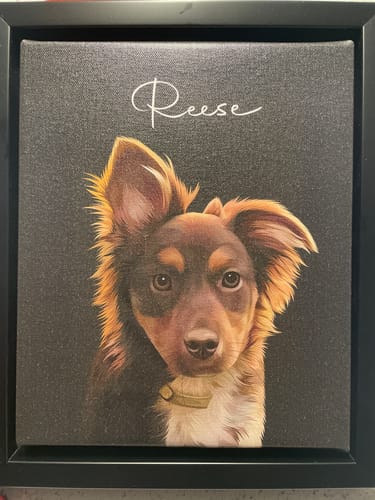 Customer photo review of Pet Art Canvas Wrap