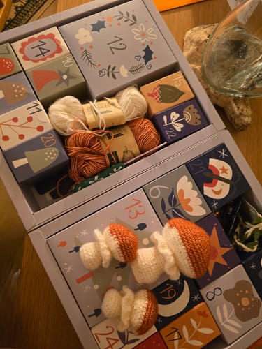 Customer photo review of The Curate Crochet Box Advent 2025