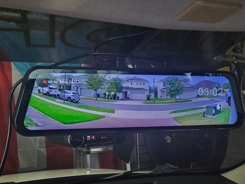 Customer photo review of WOLFBOX G900 TriPro Bumper Version 3 Channel Rearview Mirror with Exclusive 30-Month Warranty