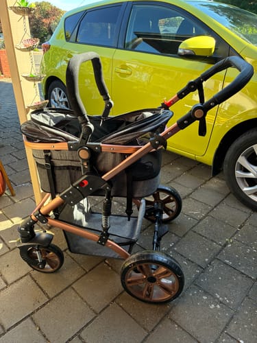 Customer photo review of Pet Stroller with ISO-FIX Car Carrier