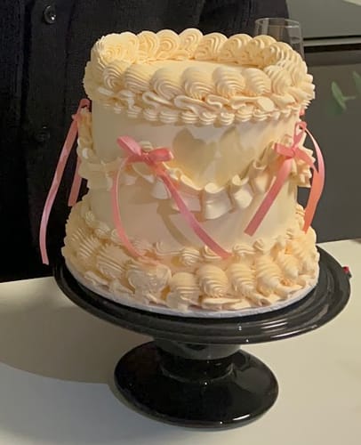 Customer photo review of Vintage Cake - Single Colour