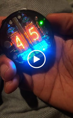 Customer video review of NIXIE TUBE WATCH 'NIXOID NEXT'