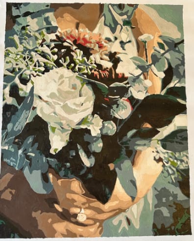 Customer photo review of Custom Landscape Paint By Numbers