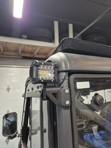 Customer photo review of CFMoto UForce U10 PRO — Rear Cube Light Mounting Brackets