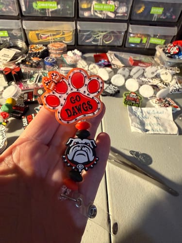 Customer photo review of Wholesale 10pcs Dog Silicone Beads